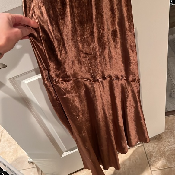 Rust velvet maxi - Picture 3 of 4